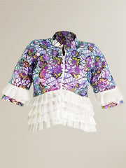 PATRICIA SEQUENCED MARBLE JACKET