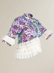 PATRICIA SEQUENCED MARBLE JACKET