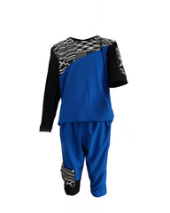 BLUE PATTERN KIDS DRESS